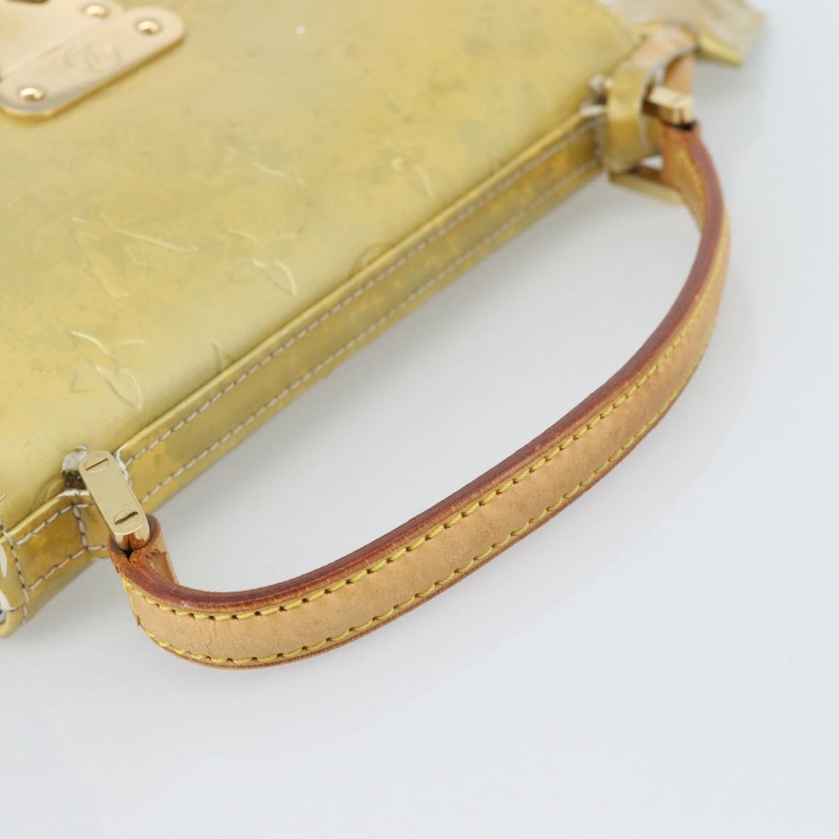 LOUIS VUITTON Monogram Vernis Spring street Hand Bag Gris M91029 LV Auth 190661
