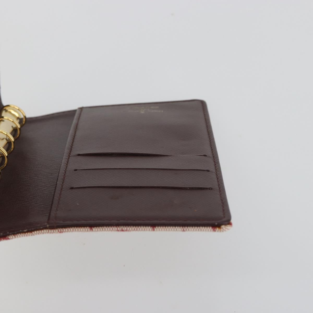 LOUIS VUITTON Monogram Mini Agenda PM Planner Cover Red R20912 LV Auth 190666
