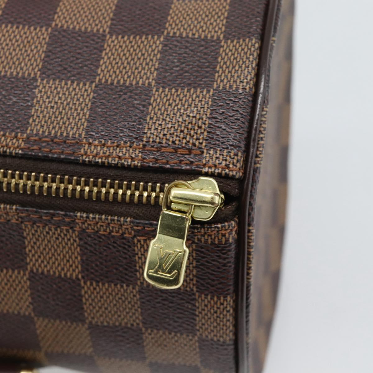 LOUIS VUITTON Damier Ebene Papillon 30 Hand Bag N51303 LV Auth 190670