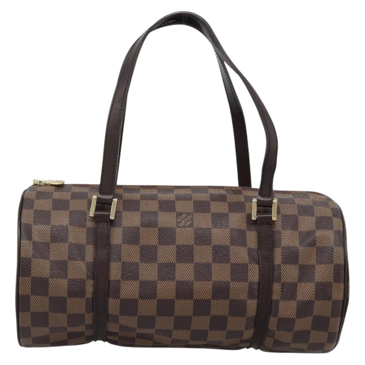 LOUIS VUITTON Damier Ebene Papillon 30 Hand Bag N51303 LV Auth 190670