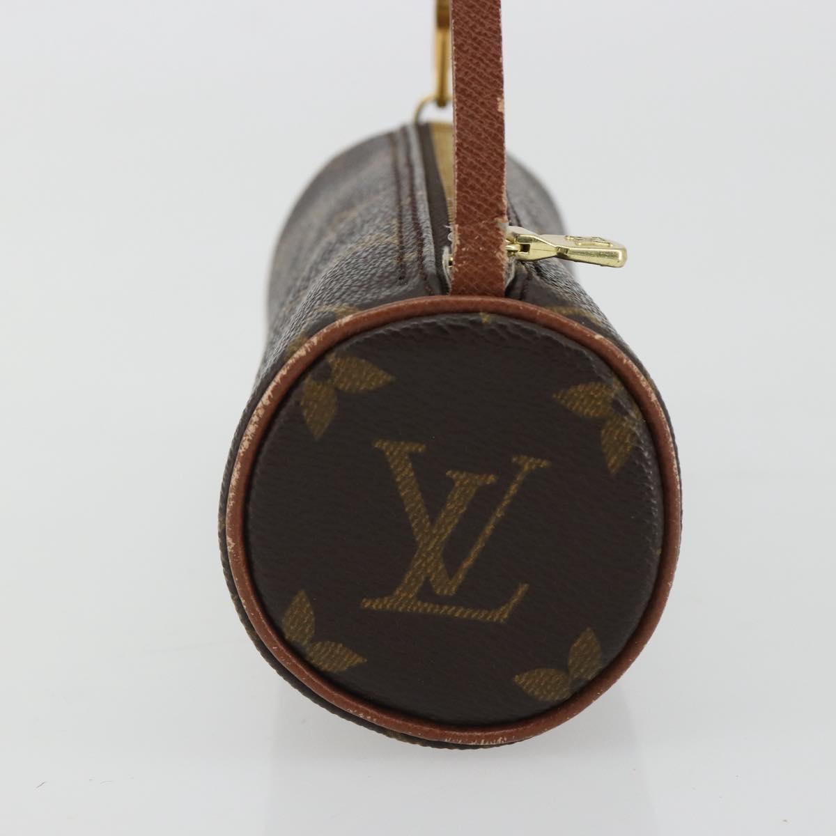 LOUIS VUITTON Monogram Papillon Pouch LV Auth 190671