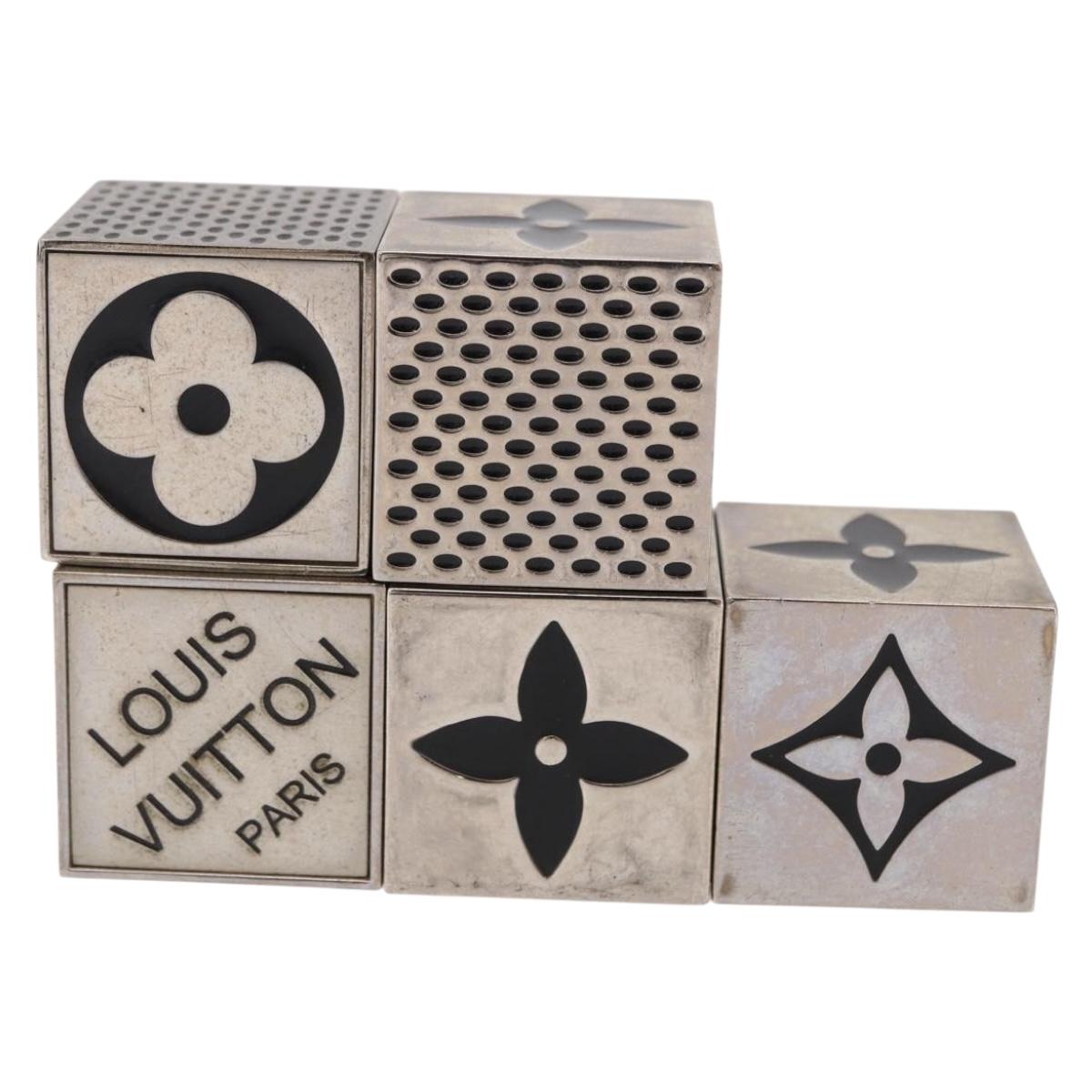 LOUIS VUITTON LV Cube Game metal Silver M99454 LV Auth 190676