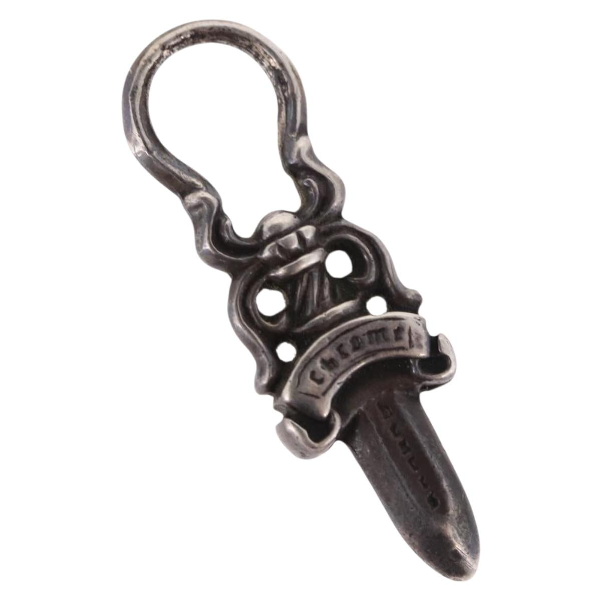 Chrome Hearts Dagger Charm Pendant Top Ag925 Silver Auth 190678M