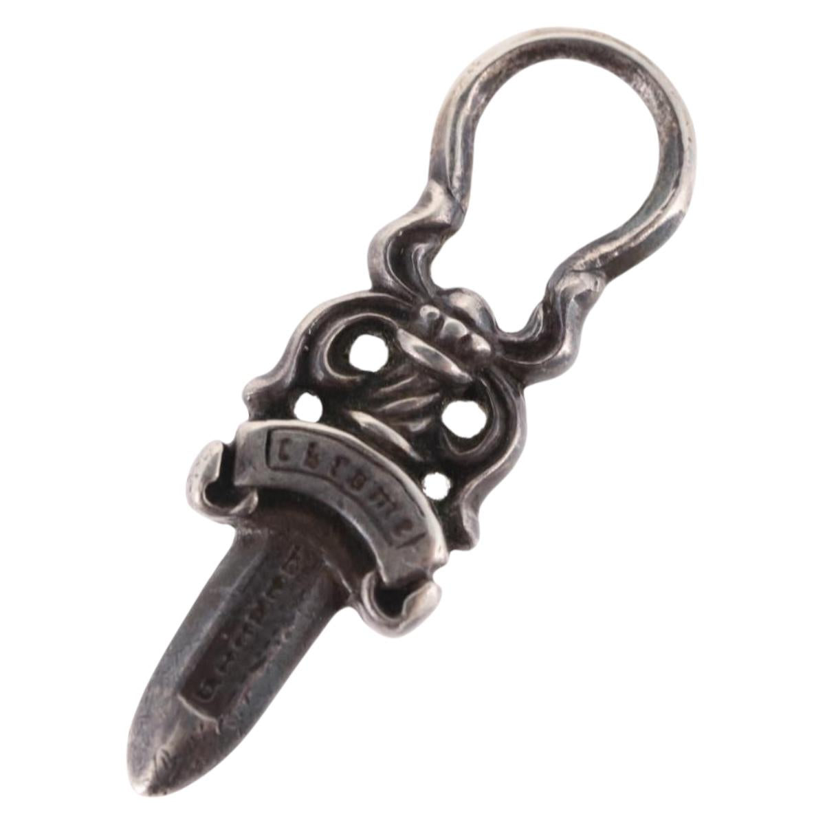 Chrome Hearts Dagger Charm Pendant Top Ag925 Silver Auth 190678M
