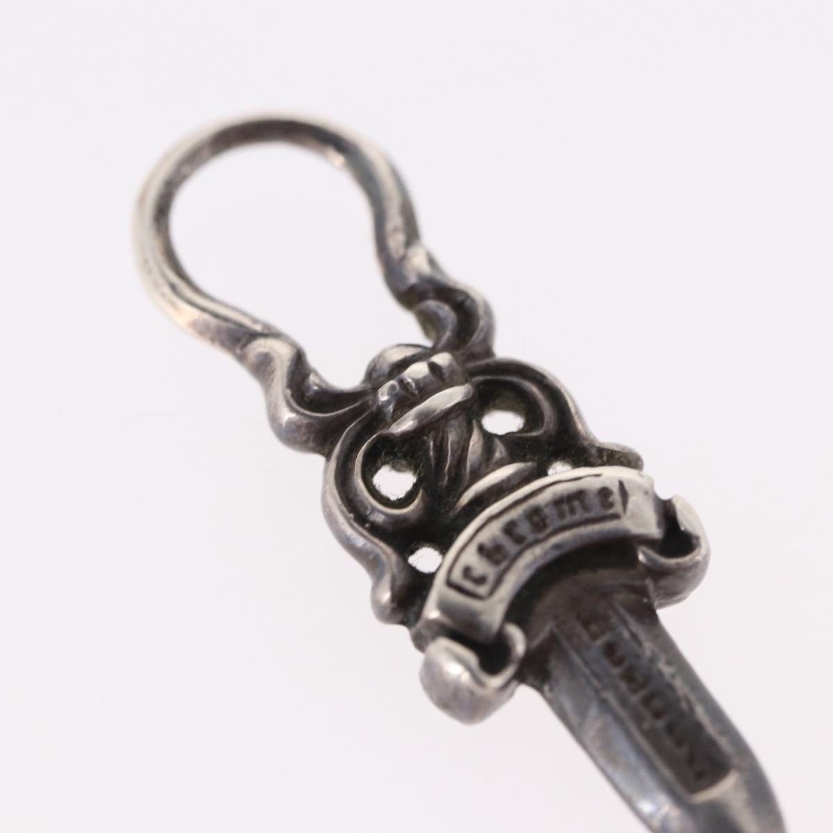 Chrome Hearts Dagger Charm Pendant Top Ag925 Silver Auth 190678M