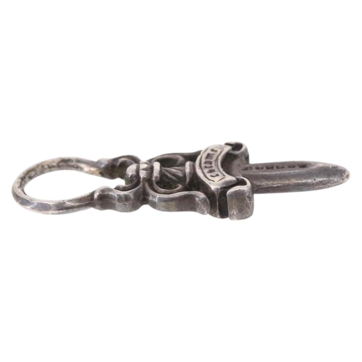 Chrome Hearts Dagger Charm Pendant Top Ag925 Silver Auth 190678M