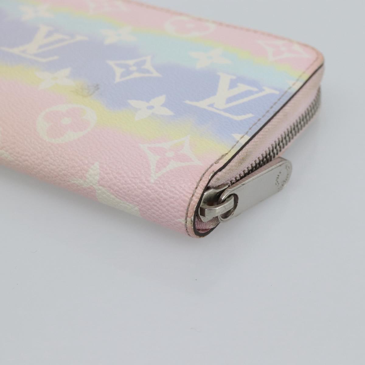 LOUIS VUITTON Monogram Escal Zippy Wallet Long Wallet Pink M69110 LV Auth 190680