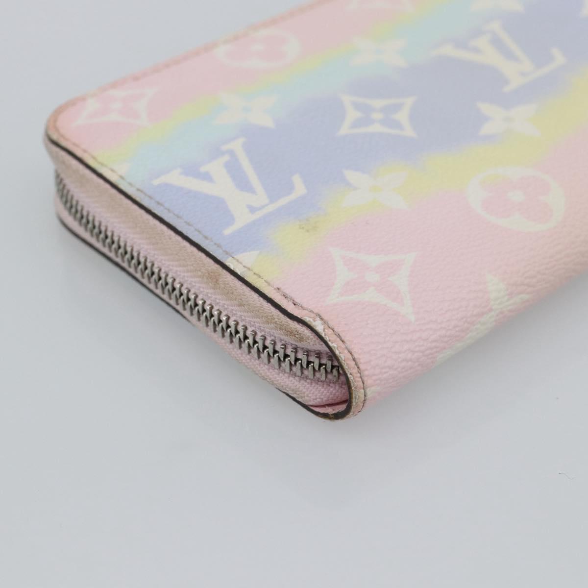 LOUIS VUITTON Monogram Escal Zippy Wallet Long Wallet Pink M69110 LV Auth 190680