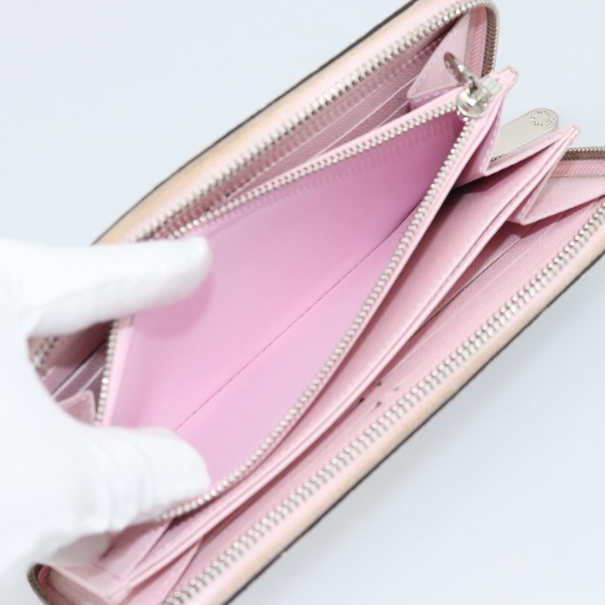 LOUIS VUITTON Monogram Escal Zippy Wallet Long Wallet Pink M69110 LV Auth 190680