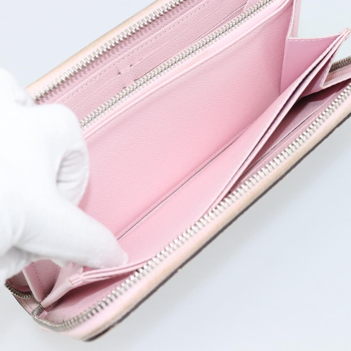 LOUIS VUITTON Monogram Escal Zippy Wallet Long Wallet Pink M69110 LV Auth 190680
