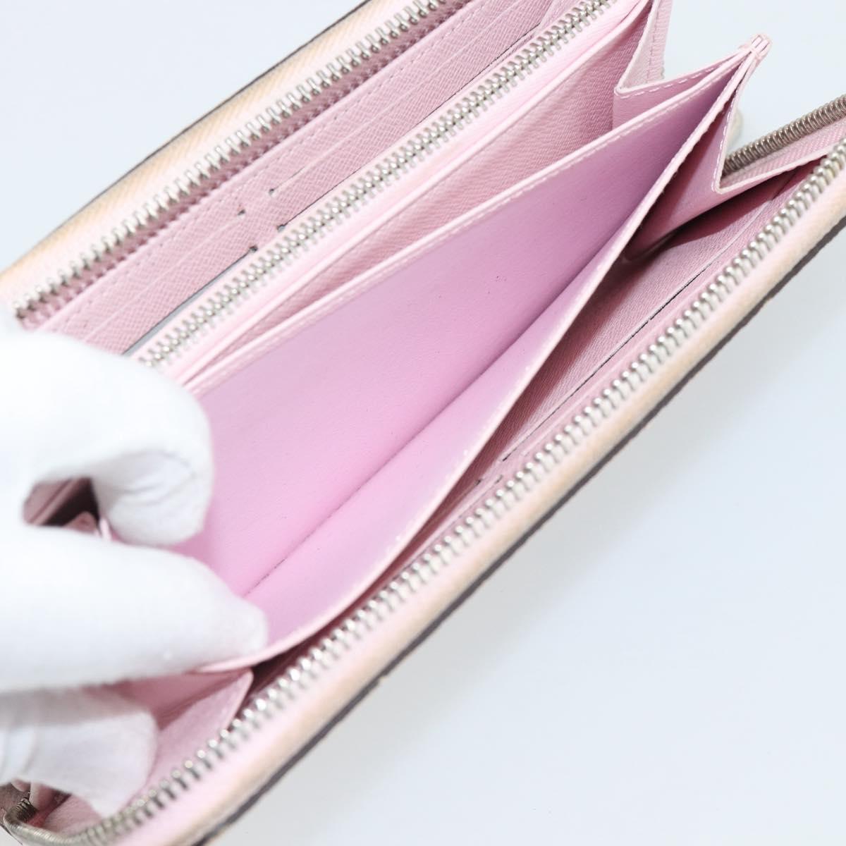 LOUIS VUITTON Monogram Escal Zippy Wallet Long Wallet Pink M69110 LV Auth 190680