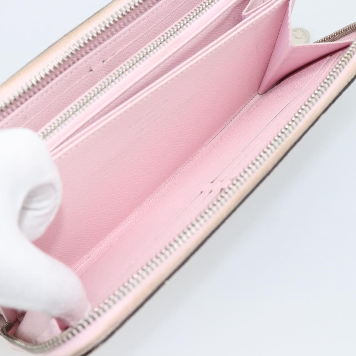 LOUIS VUITTON Monogram Escal Zippy Wallet Long Wallet Pink M69110 LV Auth 190680