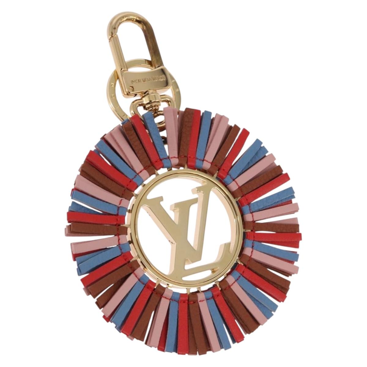 LOUIS VUITTON Porte Cles Fringe Key Holder metal Gold M68463 LV Auth 190687M