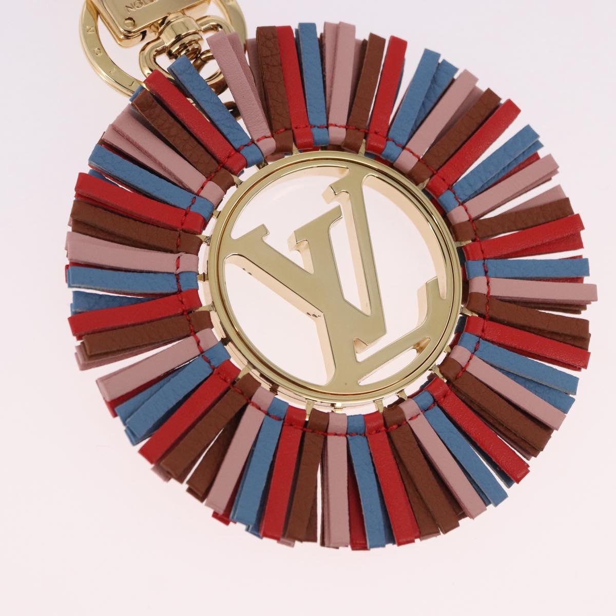 LOUIS VUITTON Porte Cles Fringe Key Holder metal Gold M68463 LV Auth 190687M