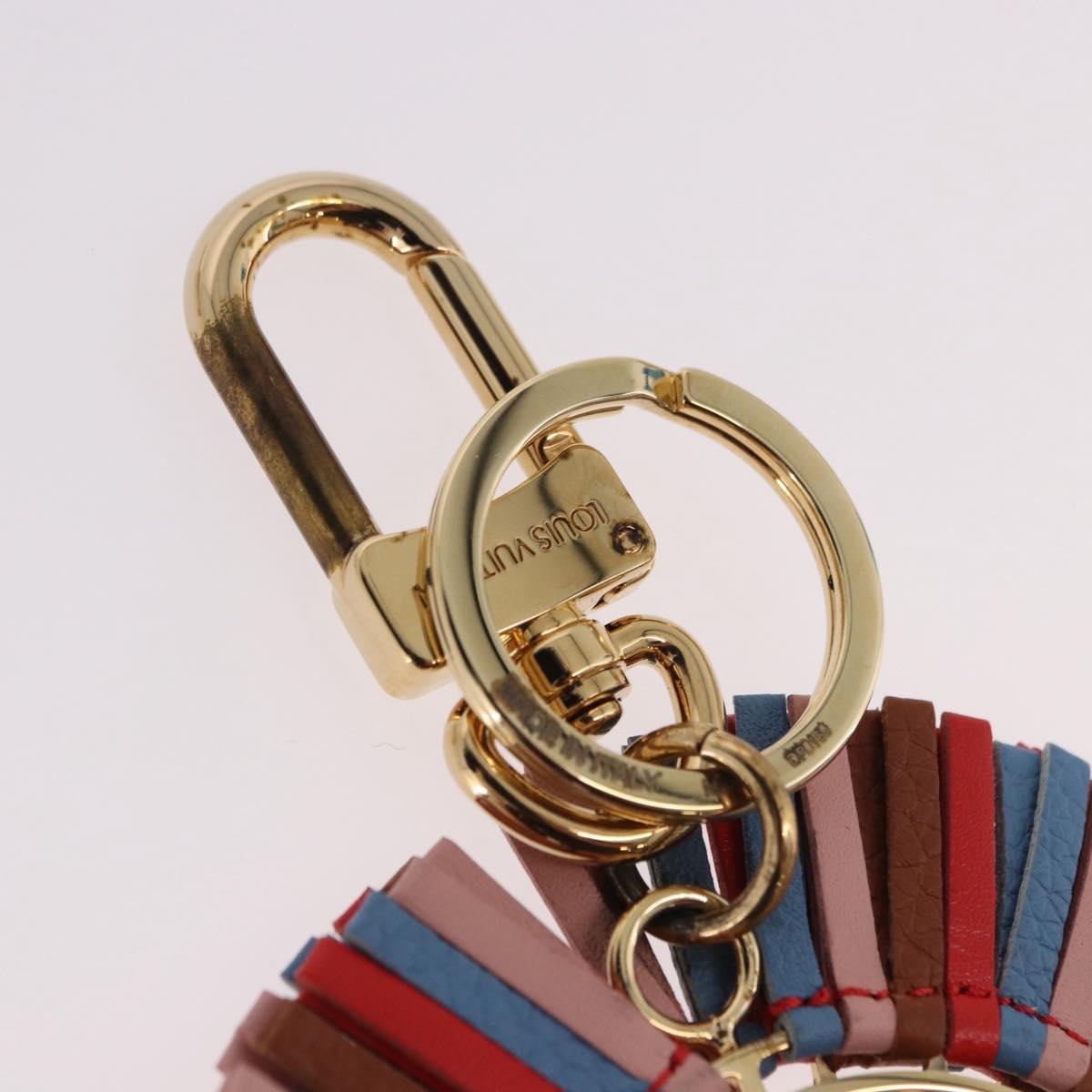 LOUIS VUITTON Porte Cles Fringe Key Holder metal Gold M68463 LV Auth 190687M