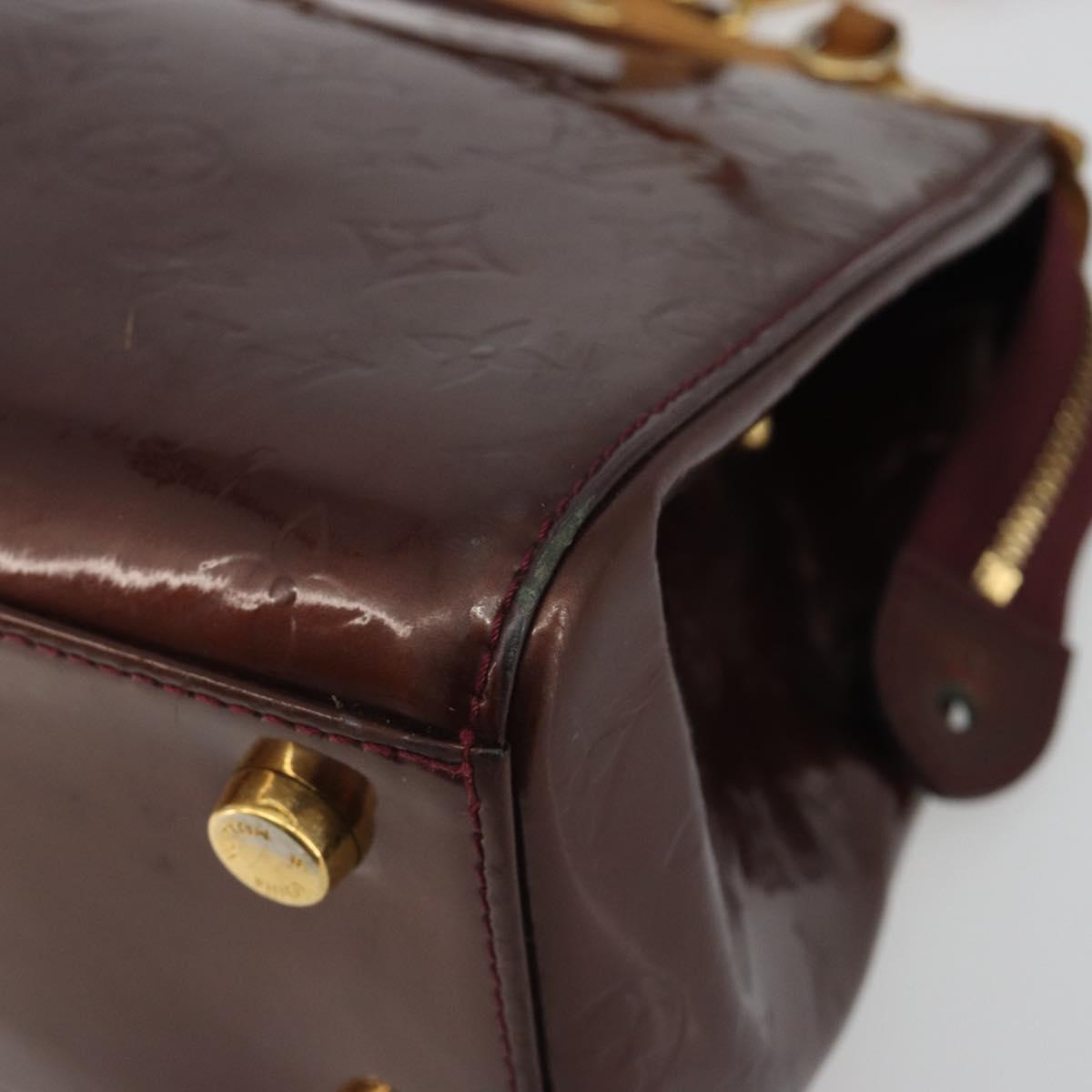 LOUIS VUITTON Monogram Vernis Blair MM Bag 2way Rouge Favist M91690 Auth 190705