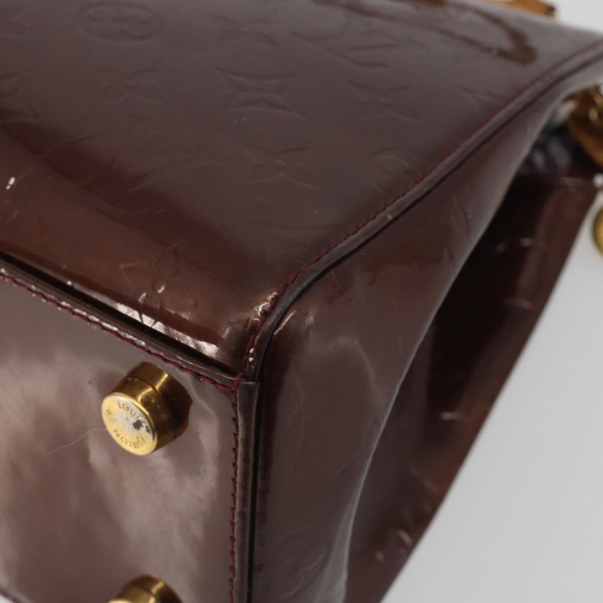 LOUIS VUITTON Monogram Vernis Blair MM Bag 2way Rouge Favist M91690 Auth 190705
