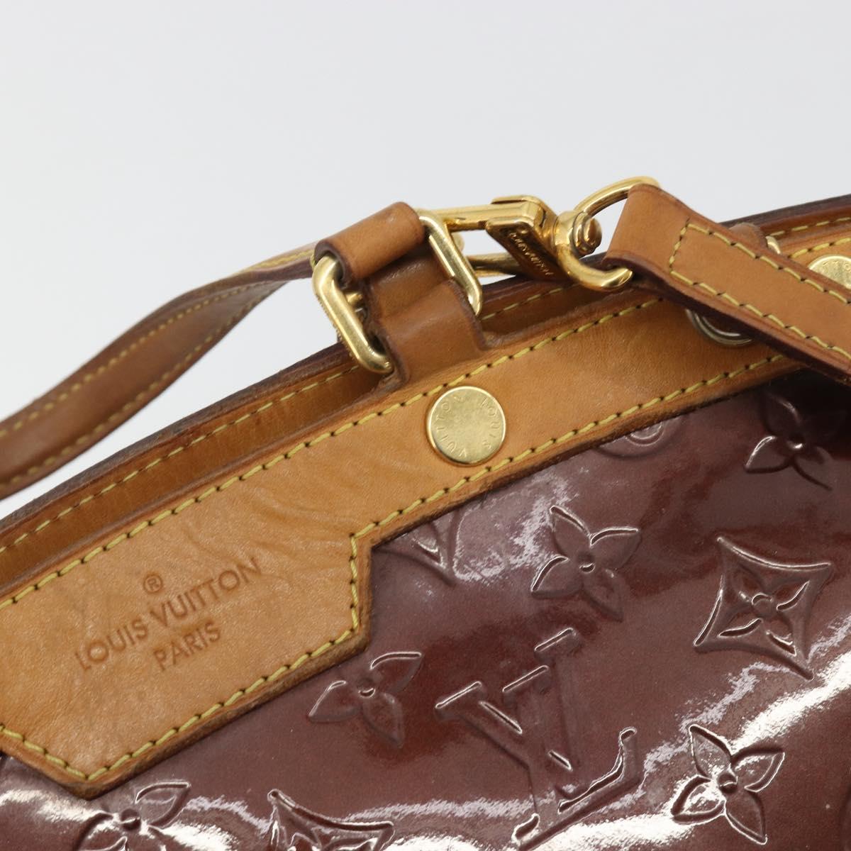 LOUIS VUITTON Monogram Vernis Blair MM Bag 2way Rouge Favist M91690 Auth 190705