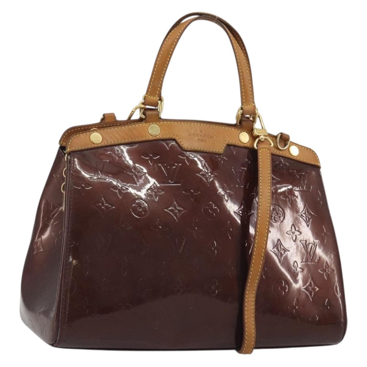 LOUIS VUITTON Monogram Vernis Blair MM Bag 2way Rouge Favist M91690 Auth 190705