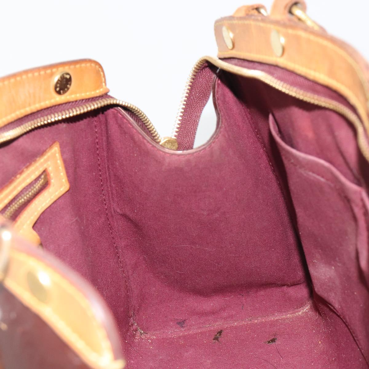 LOUIS VUITTON Monogram Vernis Blair MM Bag 2way Rouge Favist M91690 Auth 190705