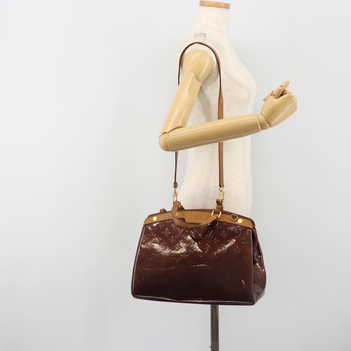 LOUIS VUITTON Monogram Vernis Blair MM Bag 2way Rouge Favist M91690 Auth 190705