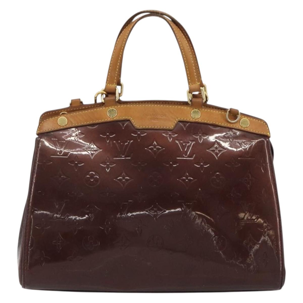 LOUIS VUITTON Monogram Vernis Blair MM Bag 2way Rouge Favist M91690 Auth 190705