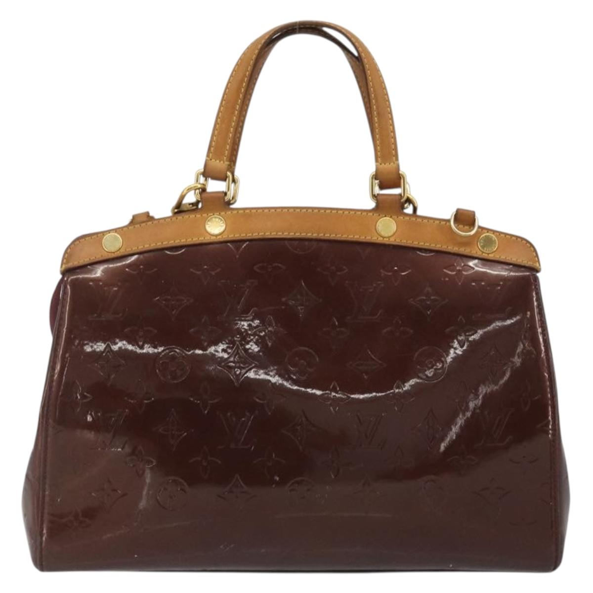 LOUIS VUITTON Monogram Vernis Blair MM Bag 2way Rouge Favist M91690 Auth 190705