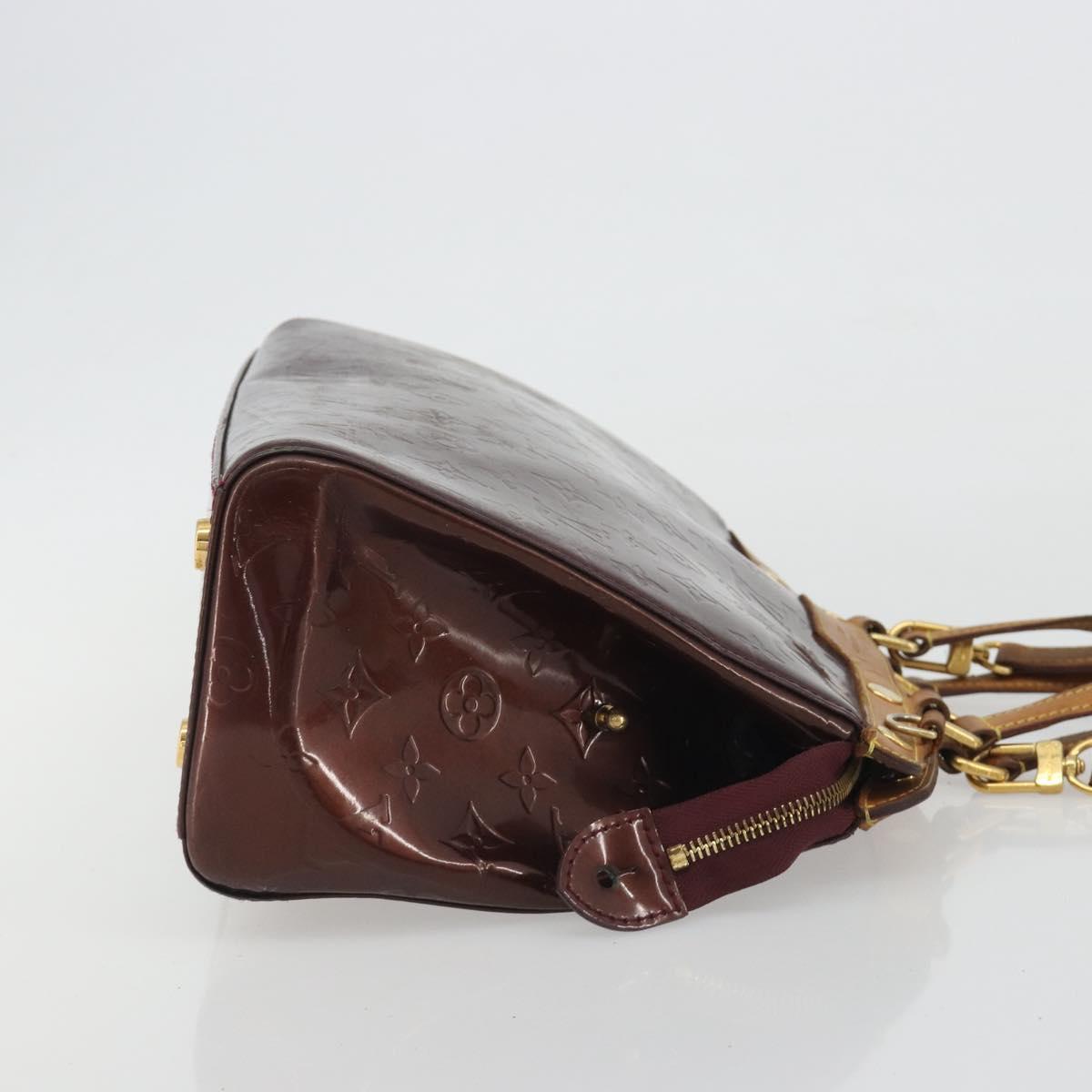 LOUIS VUITTON Monogram Vernis Blair MM Bag 2way Rouge Favist M91690 Auth 190705