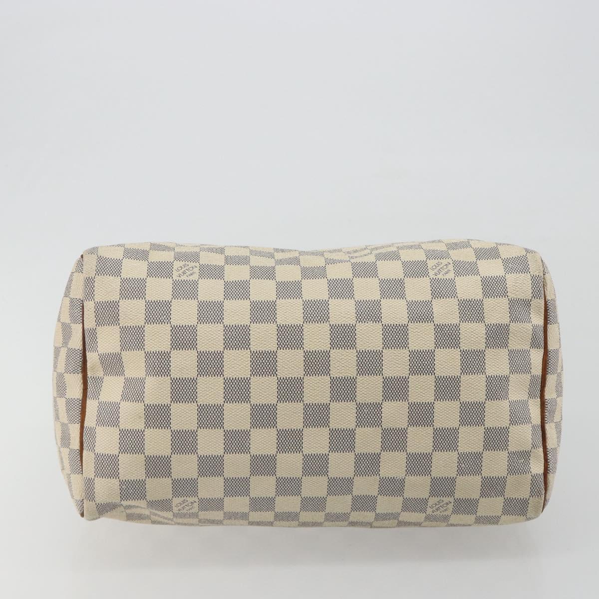 LOUIS VUITTON Damier Azur Speedy 30 Hand Bag N41533 LV Auth 190710
