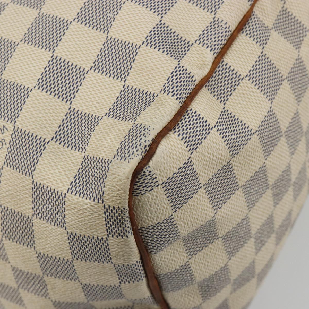 LOUIS VUITTON Damier Azur Speedy 30 Hand Bag N41533 LV Auth 190710