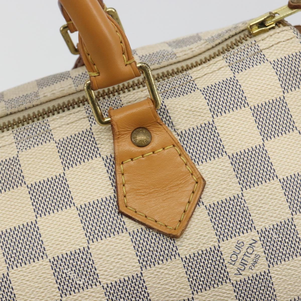LOUIS VUITTON Damier Azur Speedy 30 Hand Bag N41533 LV Auth 190710