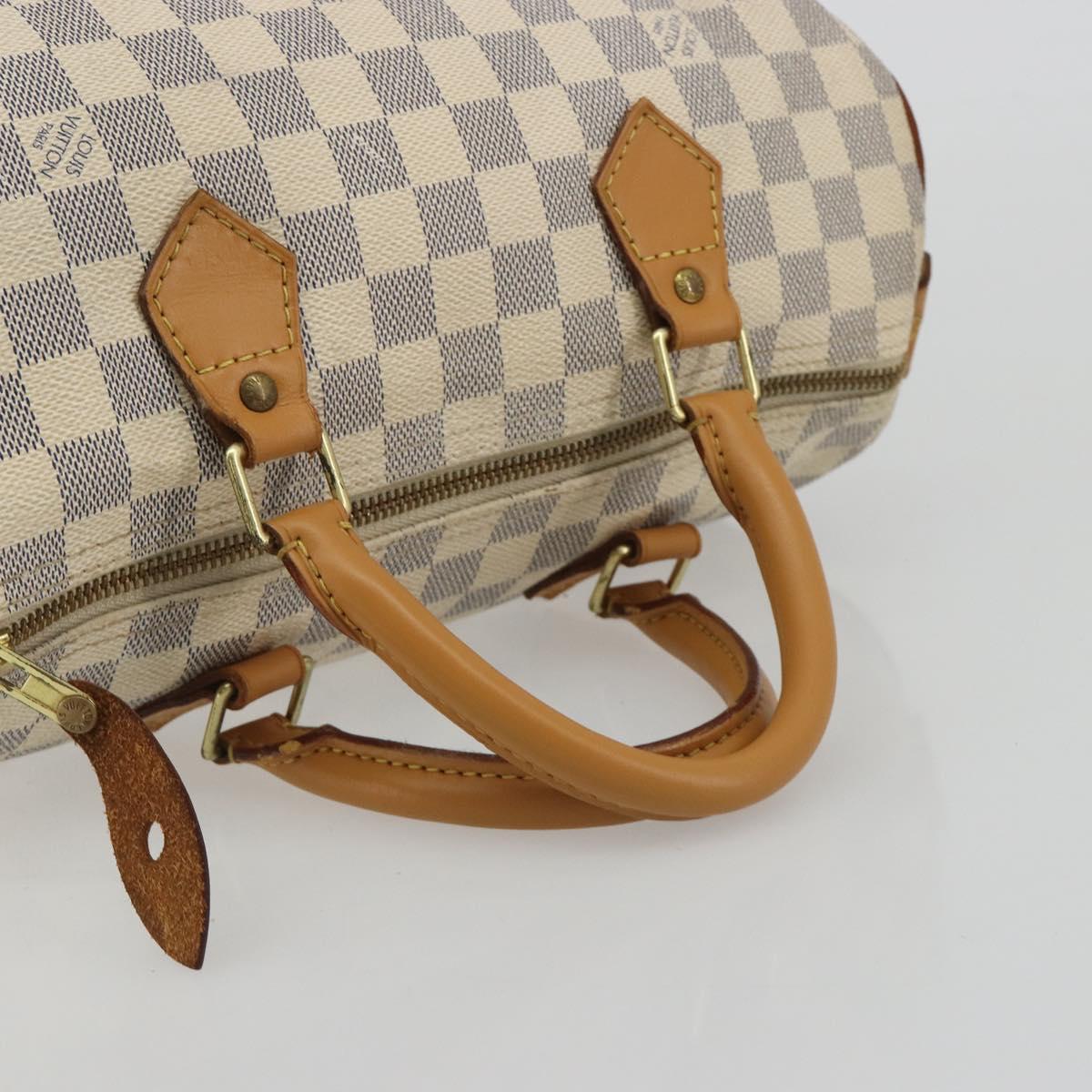 LOUIS VUITTON Damier Azur Speedy 30 Hand Bag N41533 LV Auth 190710