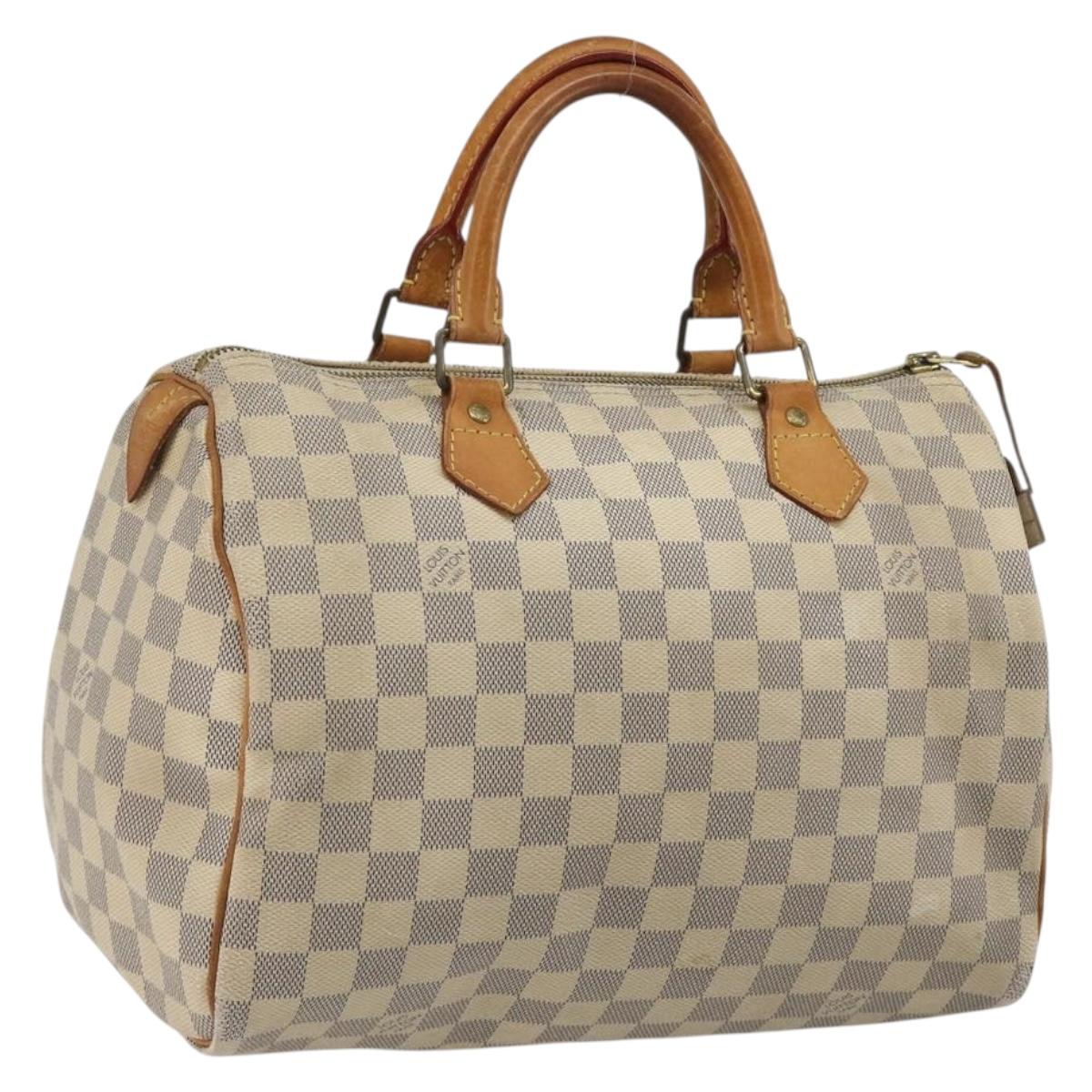LOUIS VUITTON Damier Azur Speedy 30 Hand Bag N41533 LV Auth 190711A
