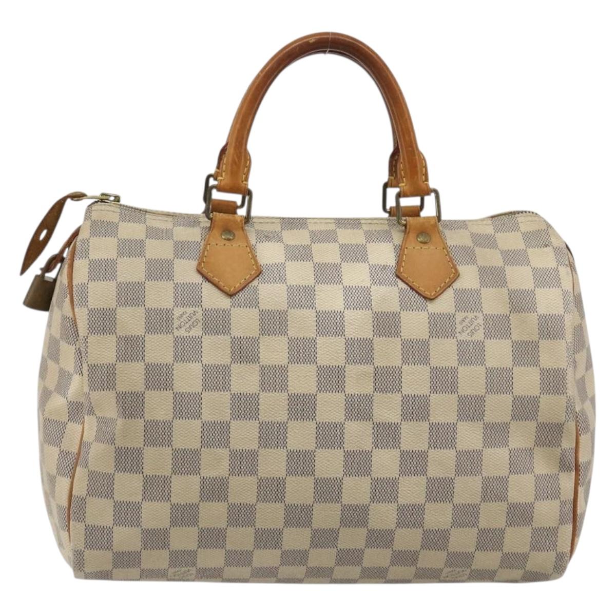LOUIS VUITTON Damier Azur Speedy 30 Hand Bag N41533 LV Auth 190711A