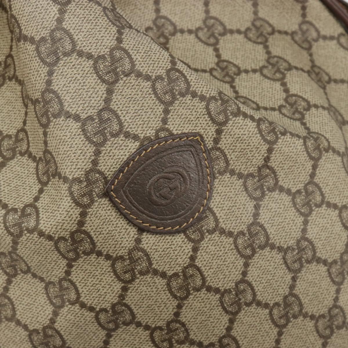 GUCCI GG Supreme Web Sherry Line Bag PVC Beige Gold 001 41 0850 Auth 190712