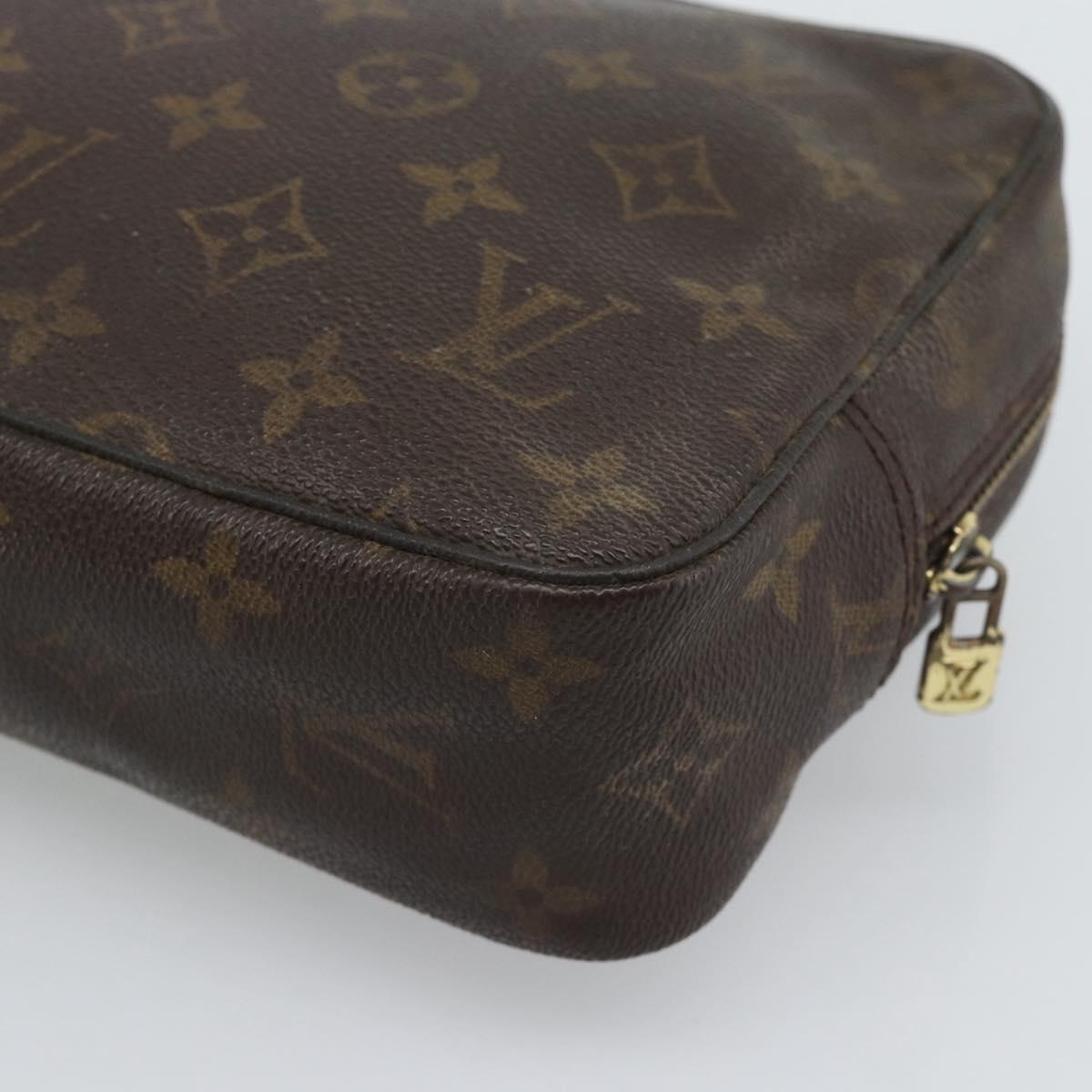 LOUIS VUITTON Monogram Trousse Toilette 23 Clutch Bag M47524 LV Auth 190742