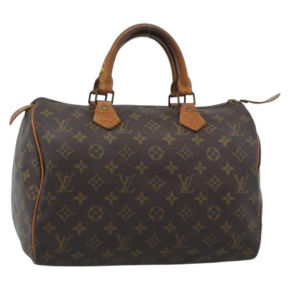 LOUIS VUITTON Monogram Speedy 30 Hand Bag M41526 LV Auth 190751A