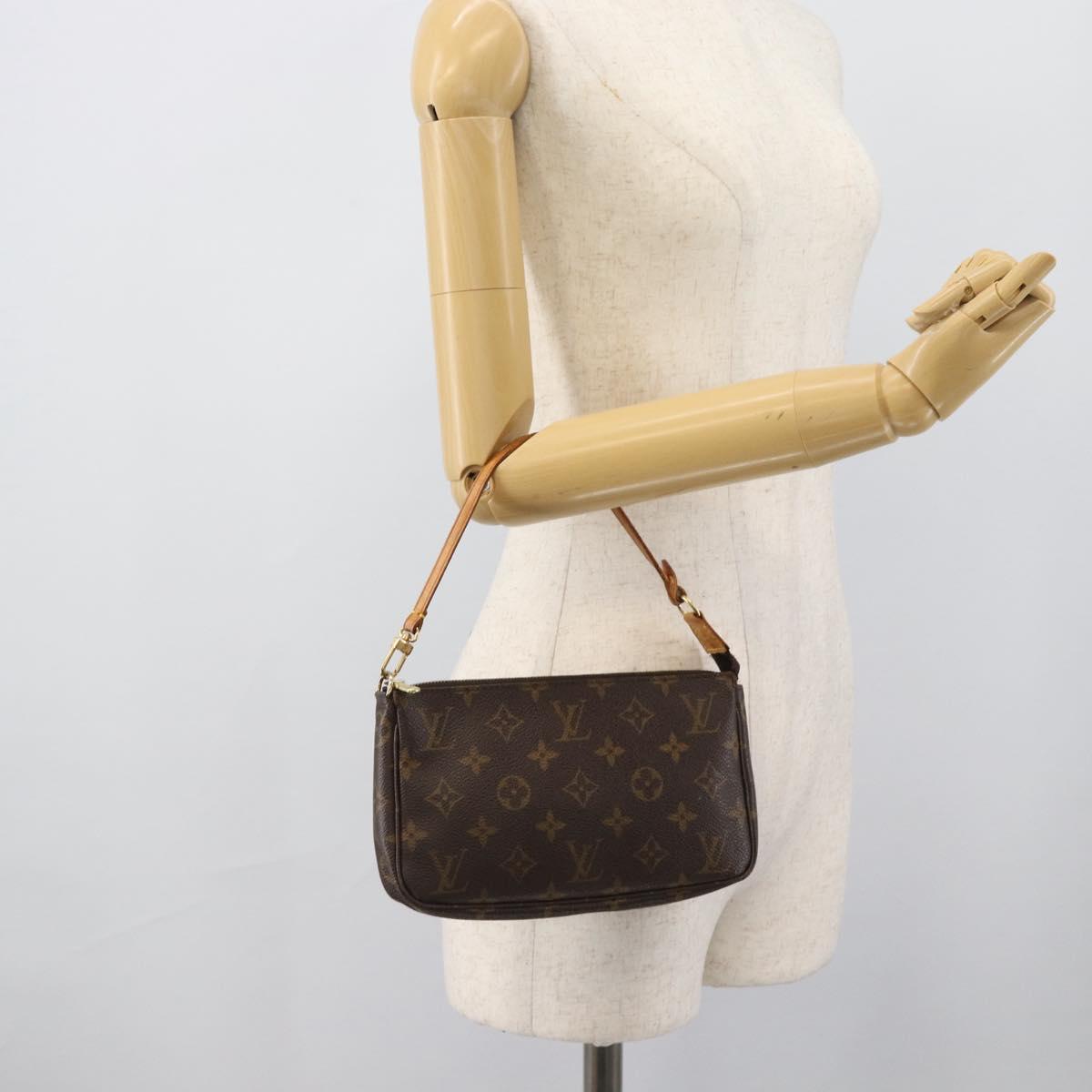 LOUIS VUITTON Monogram Pochette Accessoires Pouch M51980 LV Auth 190758