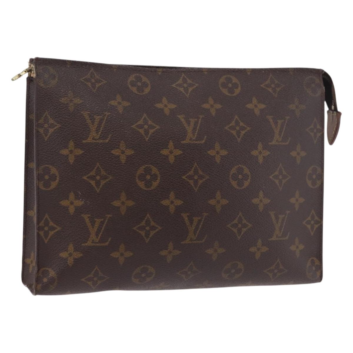LOUIS VUITTON Monogram Poche Toilette 26 Pouch M47542 LV Auth 190761