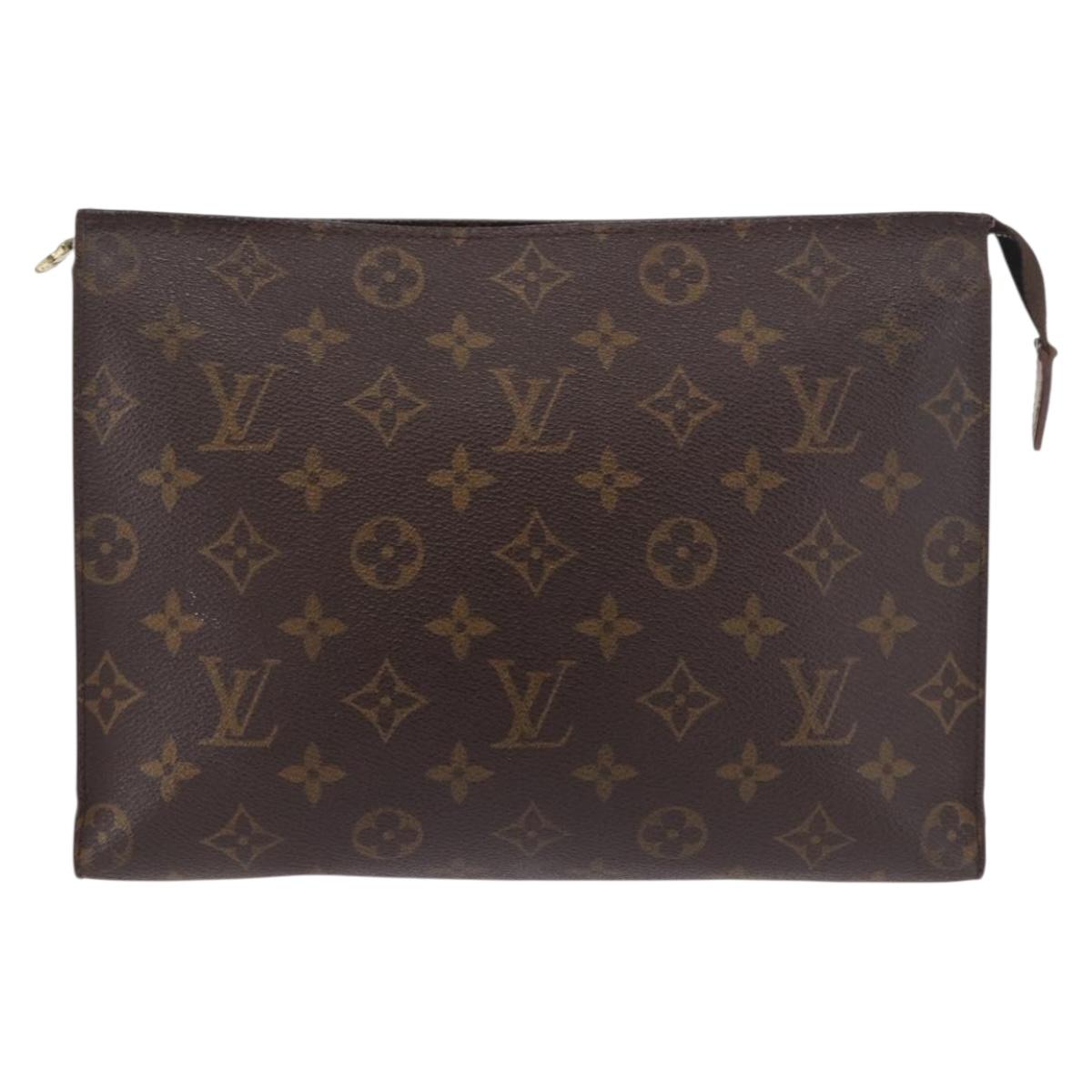 LOUIS VUITTON Monogram Poche Toilette 26 Pouch M47542 LV Auth 190761