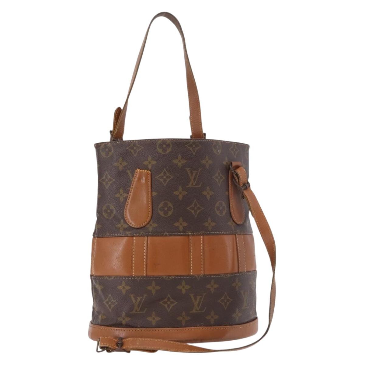 LOUIS VUITTON Monogram Bucket PM Shoulder Bag USA limited M42238 LV Auth 190765