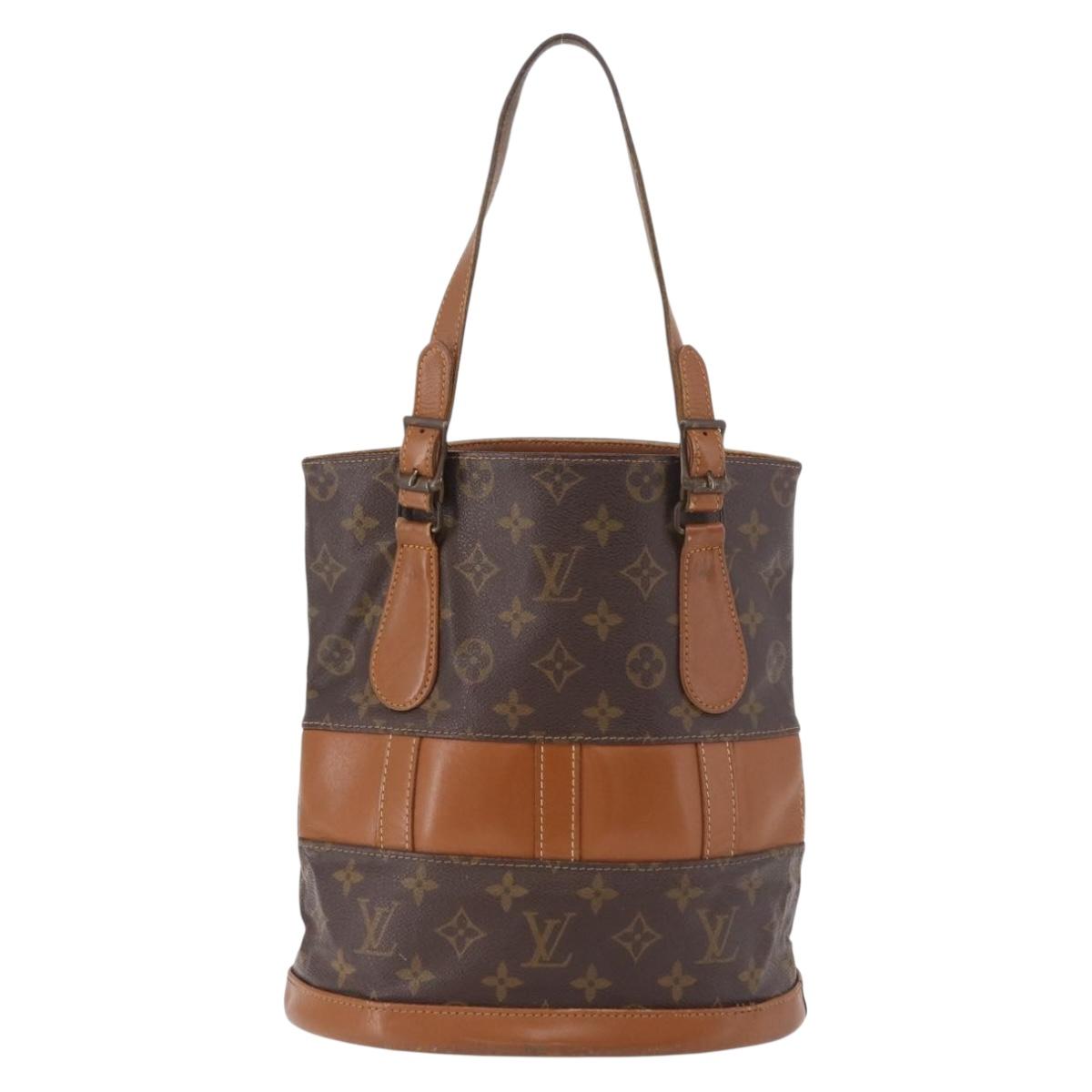LOUIS VUITTON Monogram Bucket PM Shoulder Bag USA limited M42238 LV Auth 190765