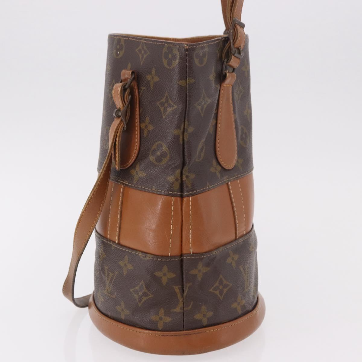 LOUIS VUITTON Monogram Bucket PM Shoulder Bag USA limited M42238 LV Auth 190765