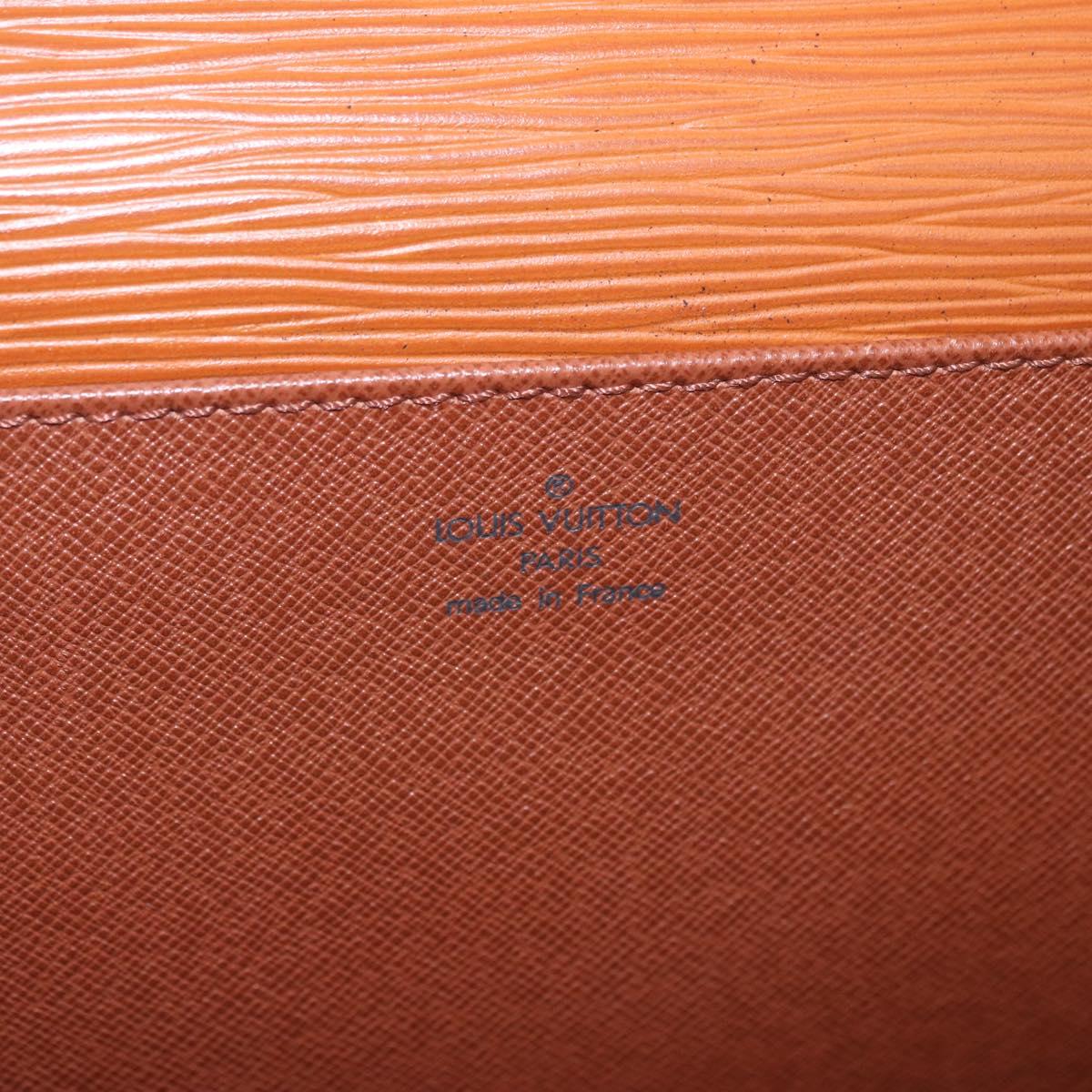 LOUIS VUITTON Epi Serviette Conseiller Briefcase Zipang Gold M54428 Auth 190766
