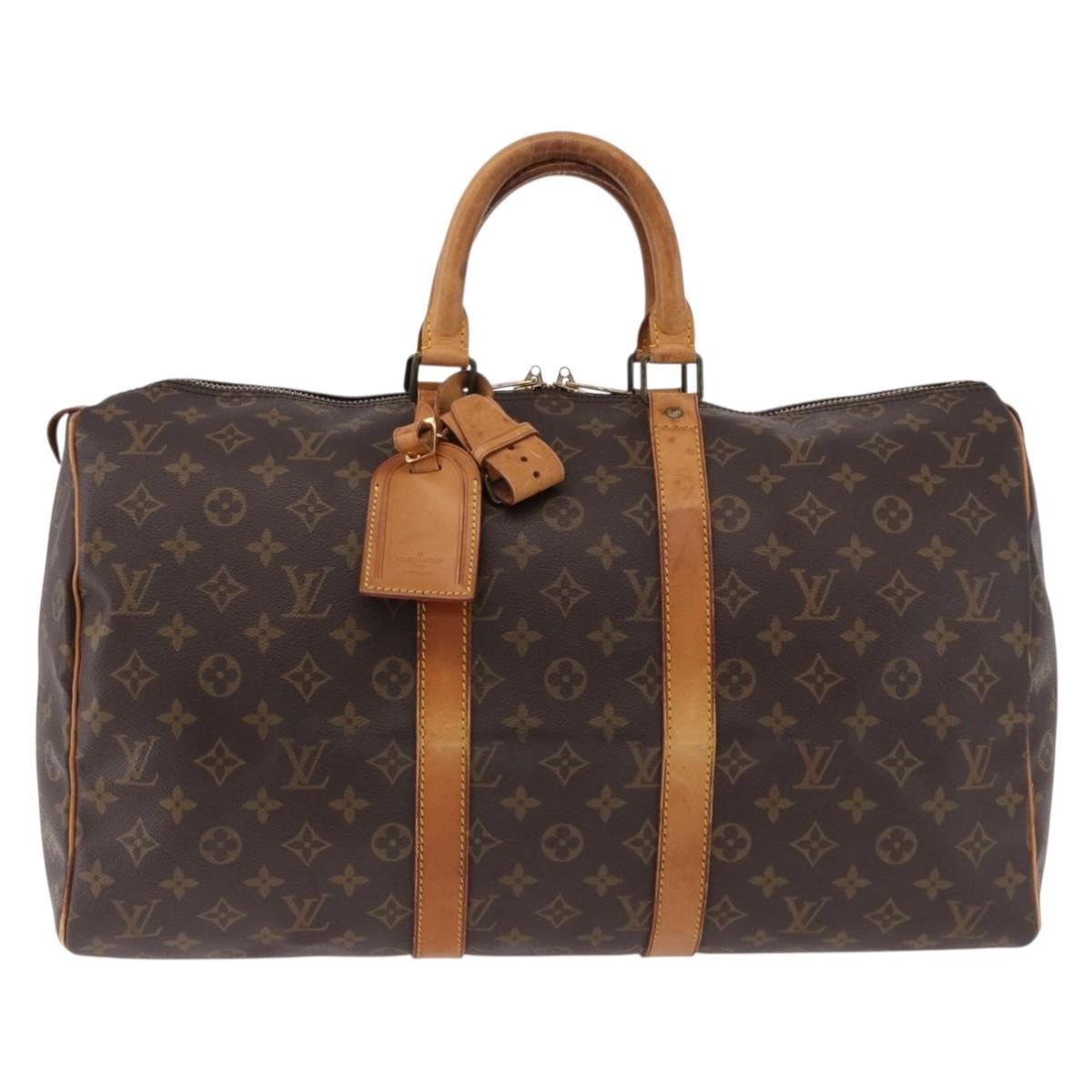 LOUIS VUITTON Monogram Keepall 45 Boston Bag M41428 LV Auth 190775
