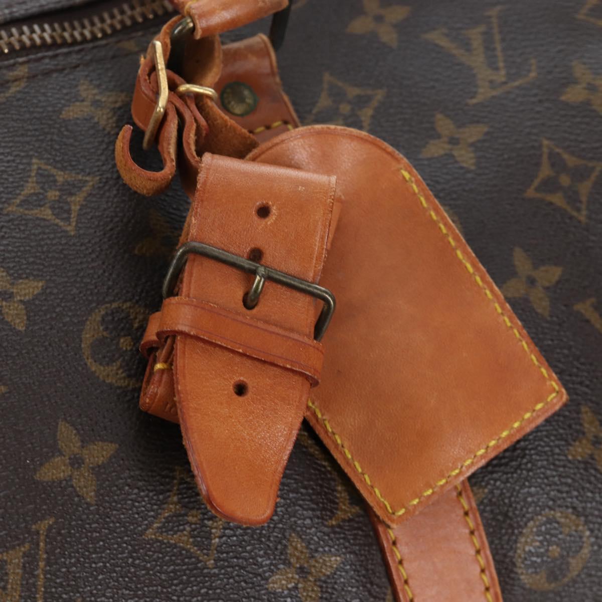 LOUIS VUITTON Monogram Keepall 55 Boston Bag M41424 LV Auth 190777