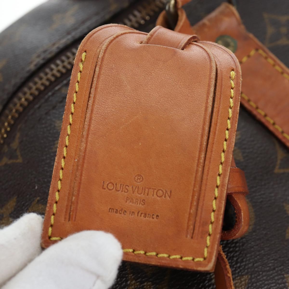LOUIS VUITTON Monogram Keepall 55 Boston Bag M41424 LV Auth 190777