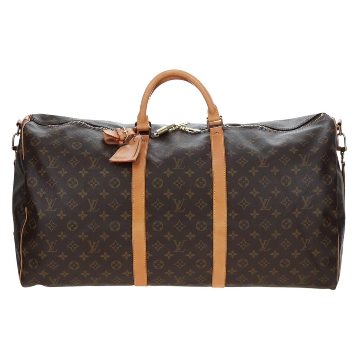 LOUIS VUITTON Monogram Keepall Bandouliere 60 Bag M41412 LV Auth 190778SAV