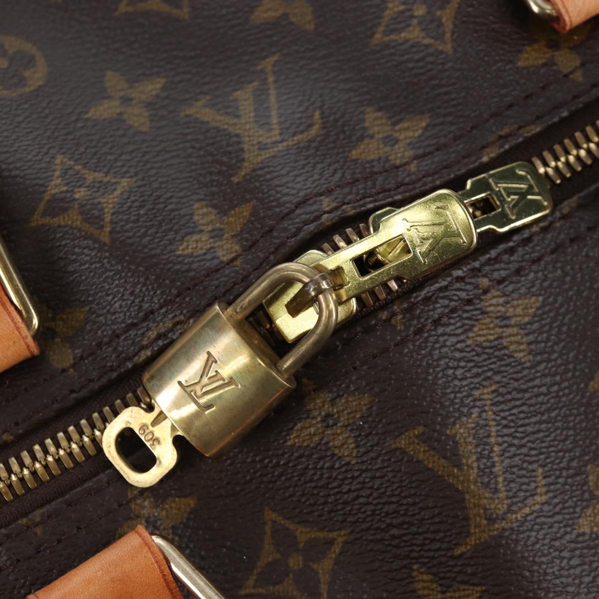 LOUIS VUITTON Monogram Keepall Bandouliere 60 Bag M41412 LV Auth 190778SAV