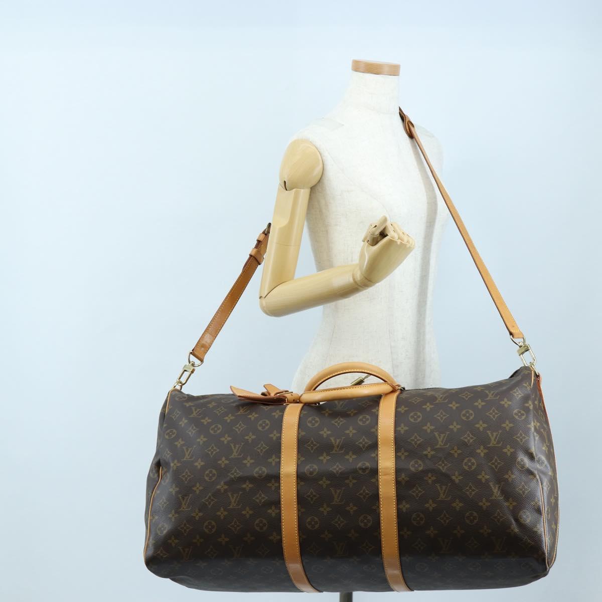 LOUIS VUITTON Monogram Keepall Bandouliere 60 Bag M41412 LV Auth 190778SAV